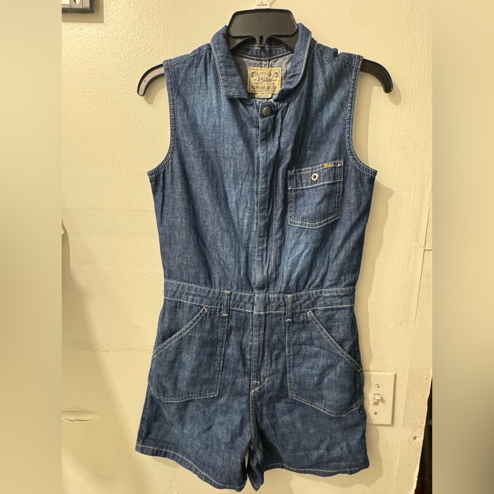 Polo by Ralph Lauren Kids Denim One Piece - Blue